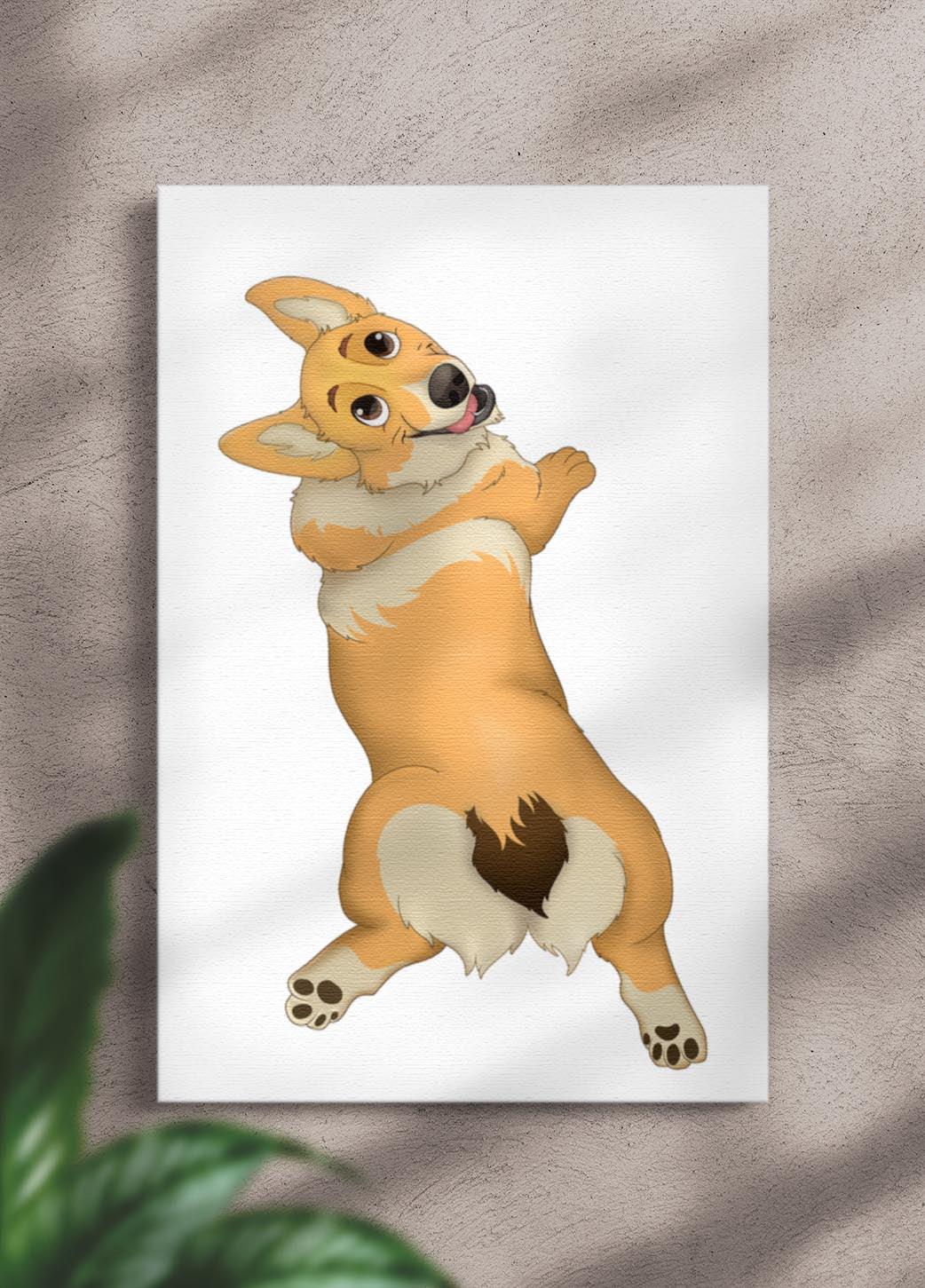 Cartoon Style - Custom Pet Canvas - NextGenPaws Pet Portraits