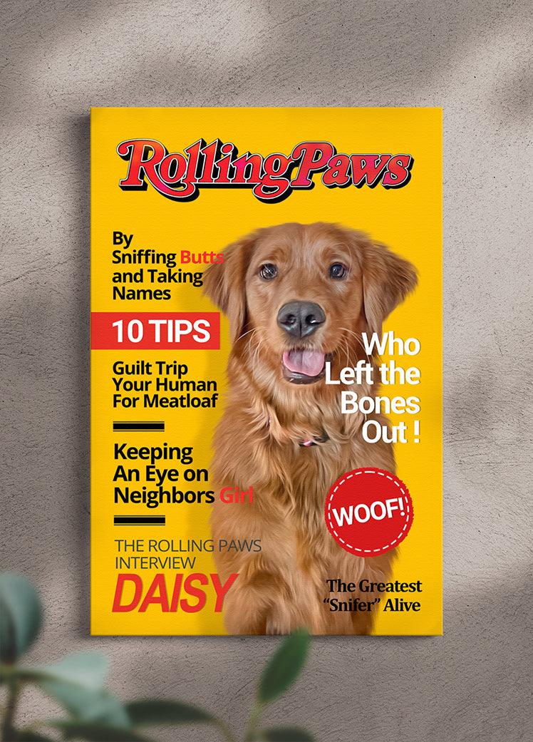 Rolling Paws Magazine Cover - Custom Pet Portrait - NextGenPaws Pet Portraits