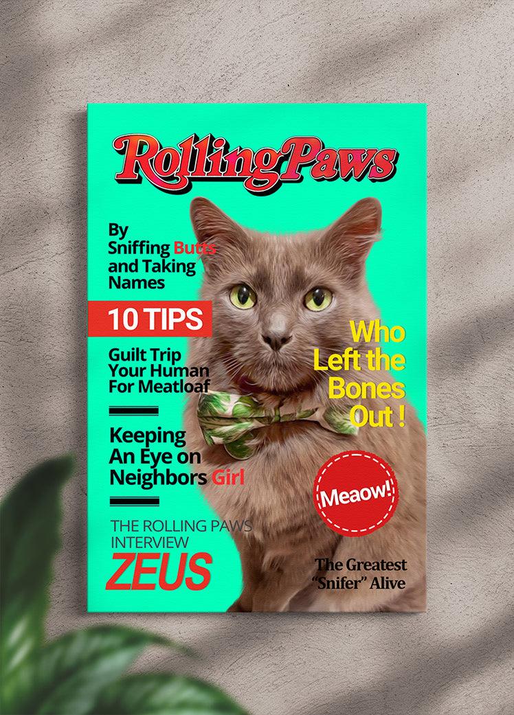 Rolling Paws Magazine Cover - Custom Pet Portrait - NextGenPaws Pet Portraits