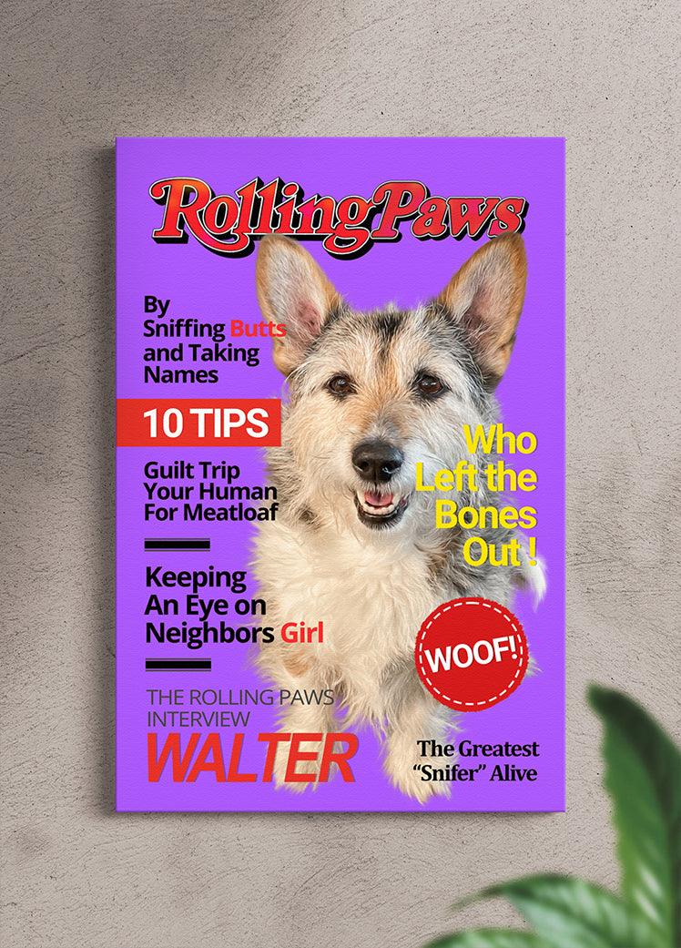 Rolling Paws Magazine Cover - Custom Pet Portrait - NextGenPaws Pet Portraits