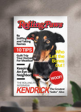Load image into Gallery viewer, Rolling Paws Magazine Cover - Custom Pet Portrait - NextGenPaws Pet Portraits