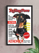 Load image into Gallery viewer, Rolling Paws Magazine Cover - Custom Pet Poster - NextGenPaws Pet Portraits
