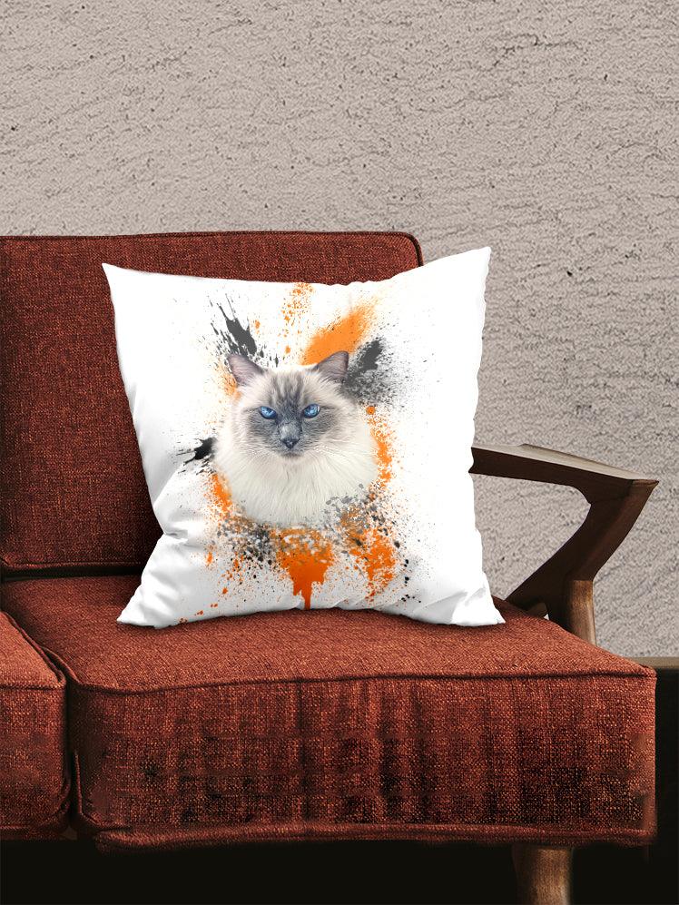 Splash Oil Painting - Custom Pet Pillow - NextGenPaws Pet Portraits
