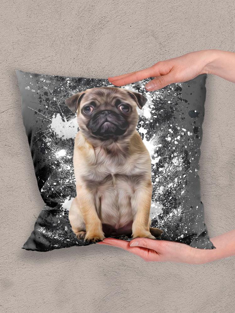 Splash Oil Painting - Custom Pet Pillow - NextGenPaws Pet Portraits