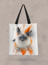 Load image into Gallery viewer, Splash Oil Painting - Custom Pet Tote Bag - NextGenPaws Pet Portraits
