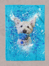 Load image into Gallery viewer, Splash Oil Painting - Custom Pet Blanket - NextGenPaws Pet Portraits
