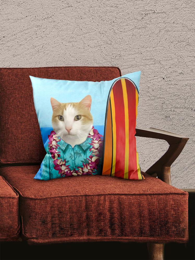 Surfer - Custom Pet Pillow - NextGenPaws Pet Portraits
