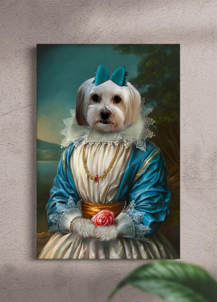 The Blue Princess - Custom Pet Portrait - NextGenPaws Pet Portraits