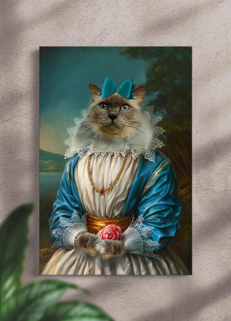 The Blue Princess - Custom Pet Portrait - NextGenPaws Pet Portraits