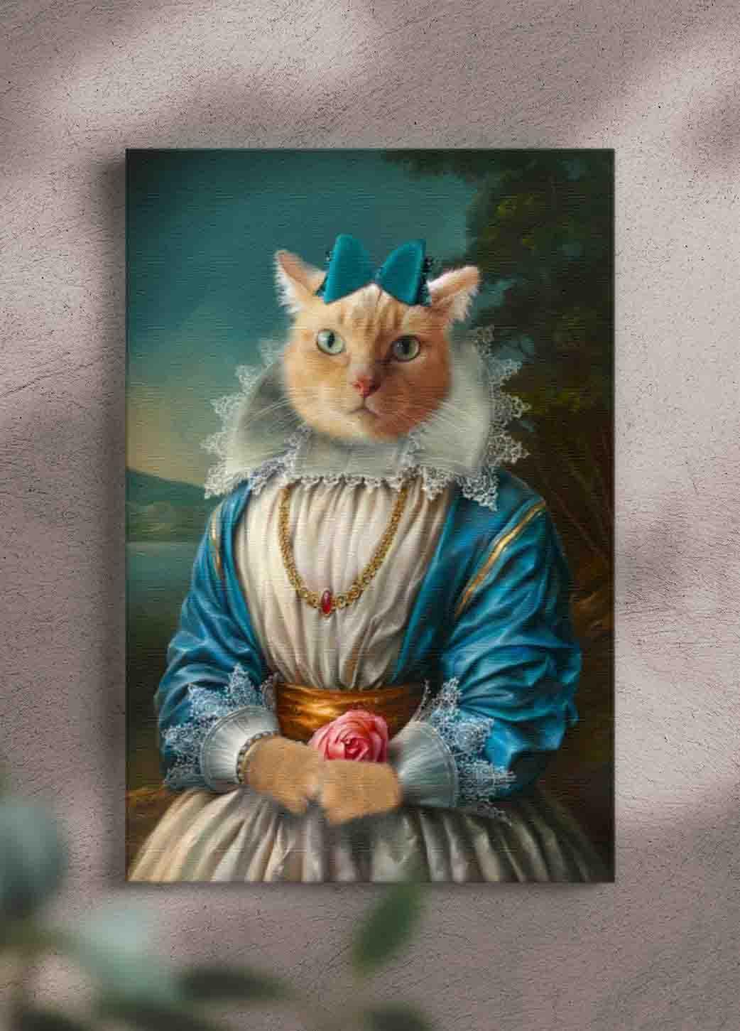 The Blue Princess - Custom Pet Portrait - NextGenPaws Pet Portraits