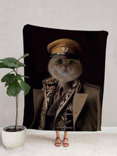 Load image into Gallery viewer, The Captain - Custom Pet Blanket - NextGenPaws Pet Portraits
