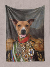 Load image into Gallery viewer, The Colonel - Custom Pet Blanket - NextGenPaws Pet Portraits