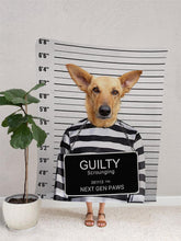 Load image into Gallery viewer, The Convict - Custom Pet Blanket - NextGenPaws Pet Portraits