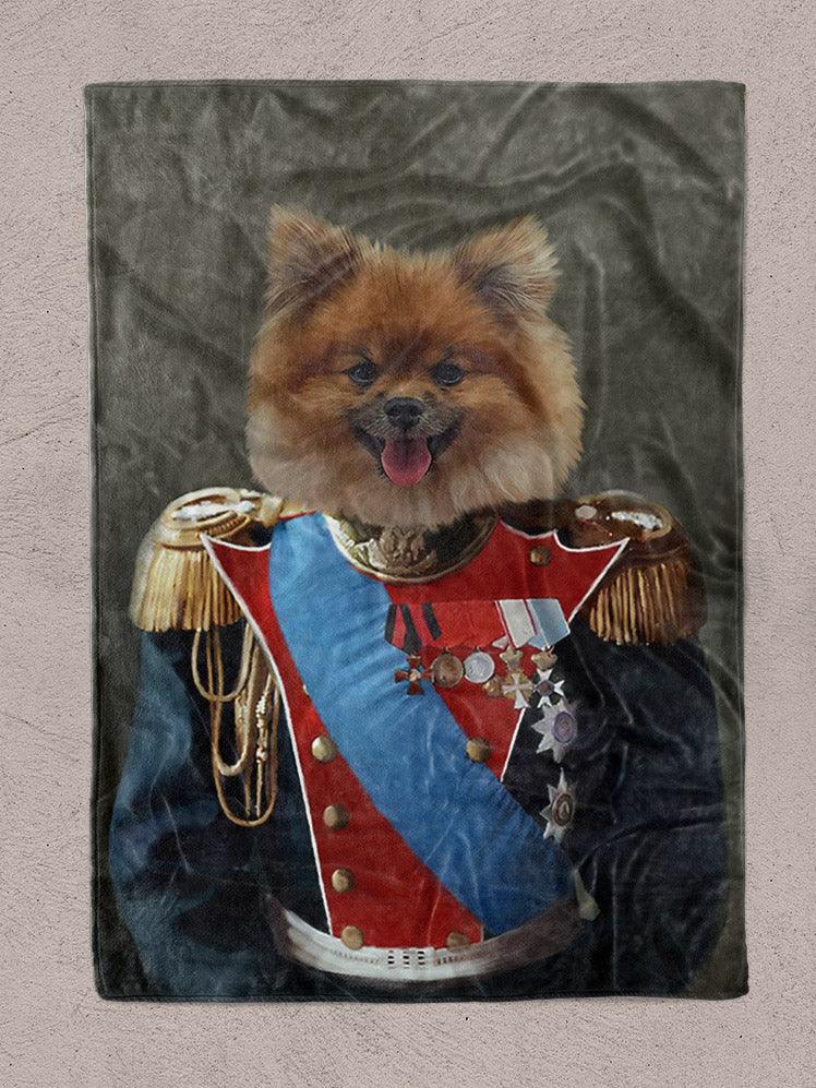 The General - Custom Pet Blanket - NextGenPaws Pet Portraits