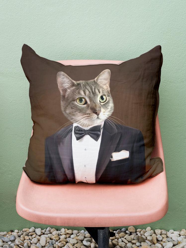 The Gentleman - Custom Pet Pillow - NextGenPaws Pet Portraits