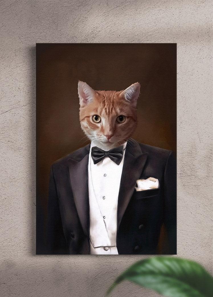 The Gentleman - Custom Pet Portrait - NextGenPaws Pet Portraits