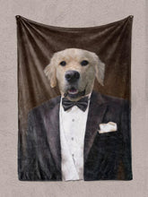 Load image into Gallery viewer, The Gentleman - Custom Pet Blanket - NextGenPaws Pet Portraits