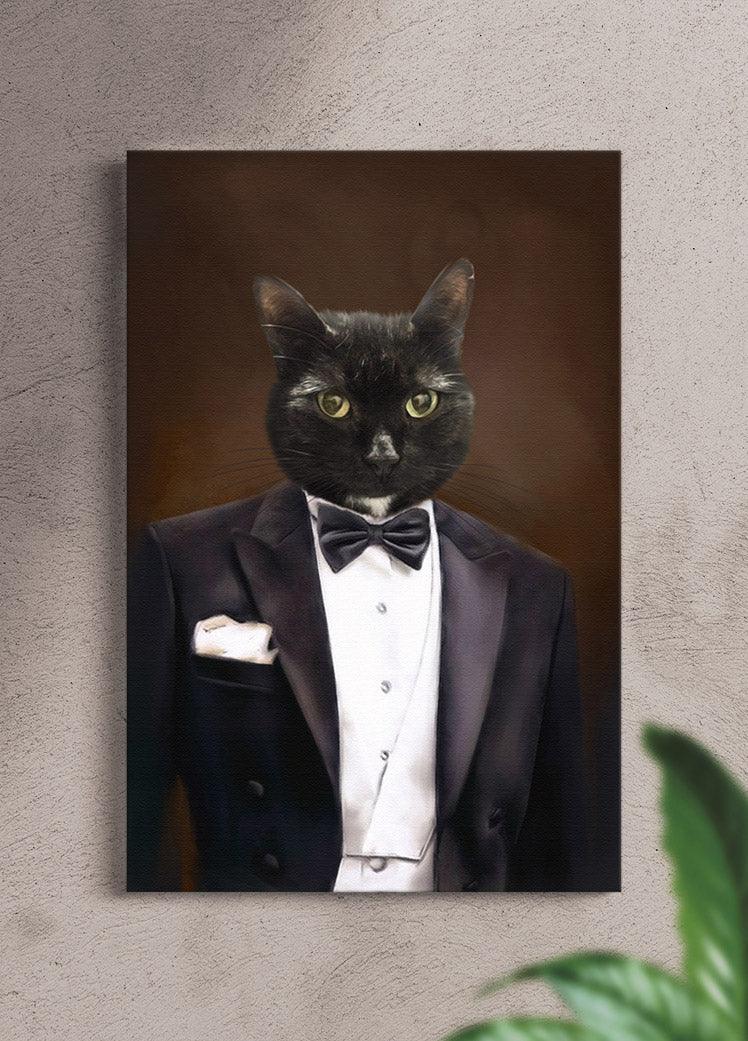 The Gentleman - Custom Pet Portrait - NextGenPaws Pet Portraits