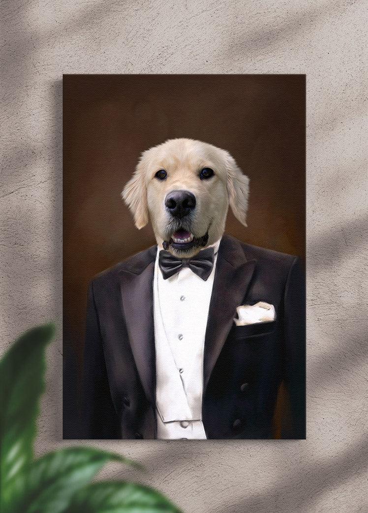 The Gentleman - Custom Pet Portrait - NextGenPaws Pet Portraits