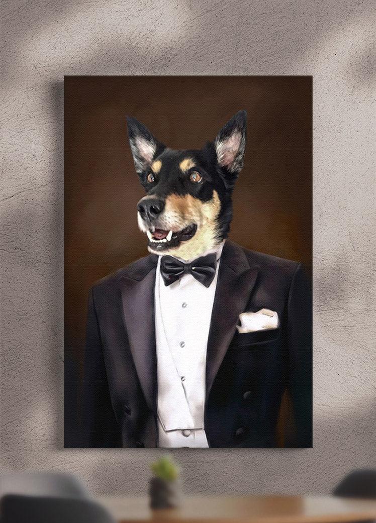 The Gentleman - Custom Pet Portrait - NextGenPaws Pet Portraits