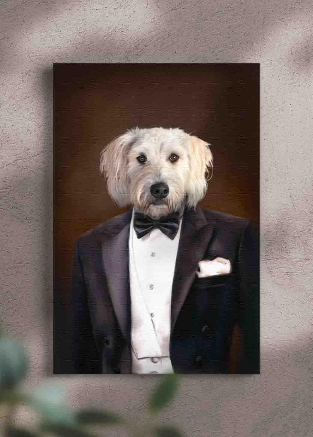The Gentleman - Custom Pet Portrait - NextGenPaws Pet Portraits