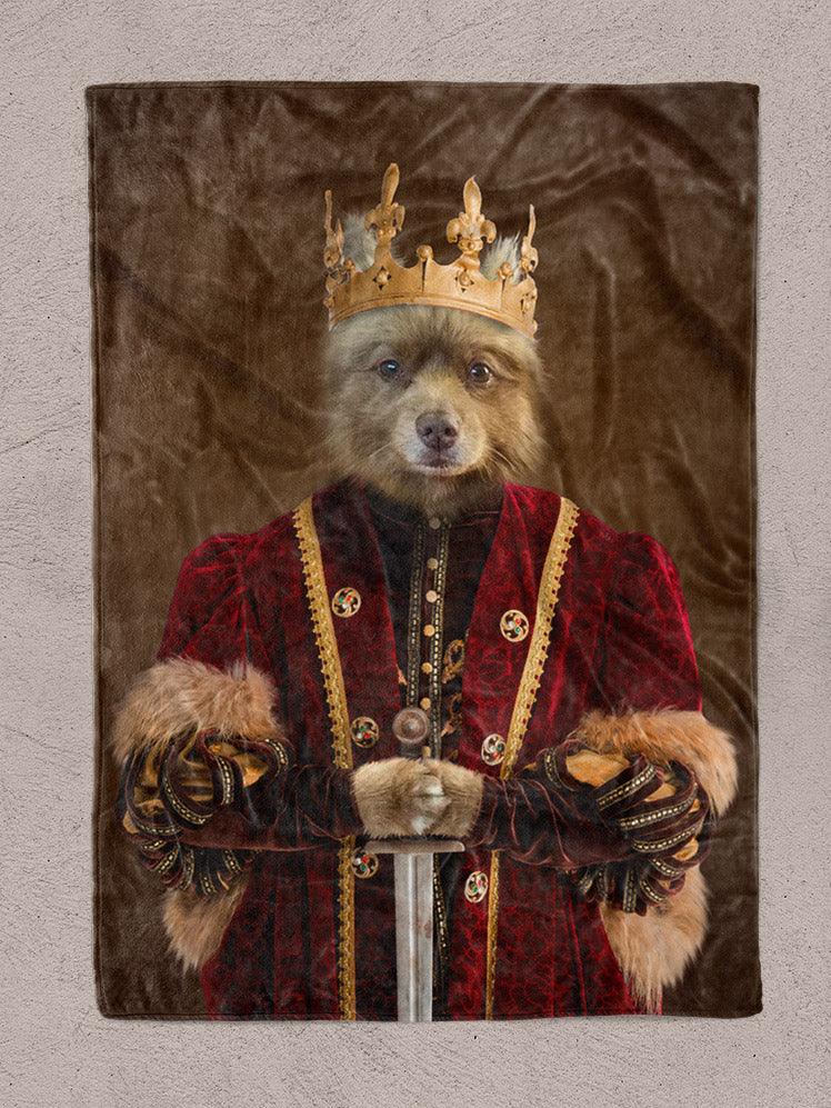 The King - Custom Pet Blanket - NextGenPaws Pet Portraits