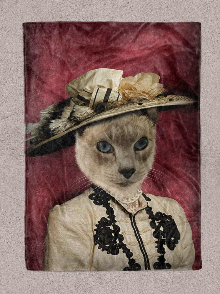 The Lady with Style - Custom Pet Blanket - NextGenPaws Pet Portraits