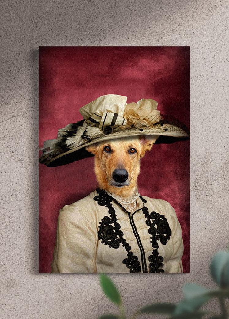The Lady with Style - Custom Pet Portrait - NextGenPaws Pet Portraits
