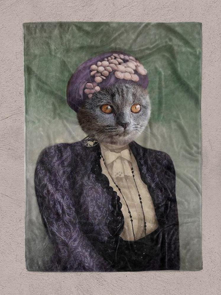 The Madam - Custom Pet Blanket - NextGenPaws Pet Portraits