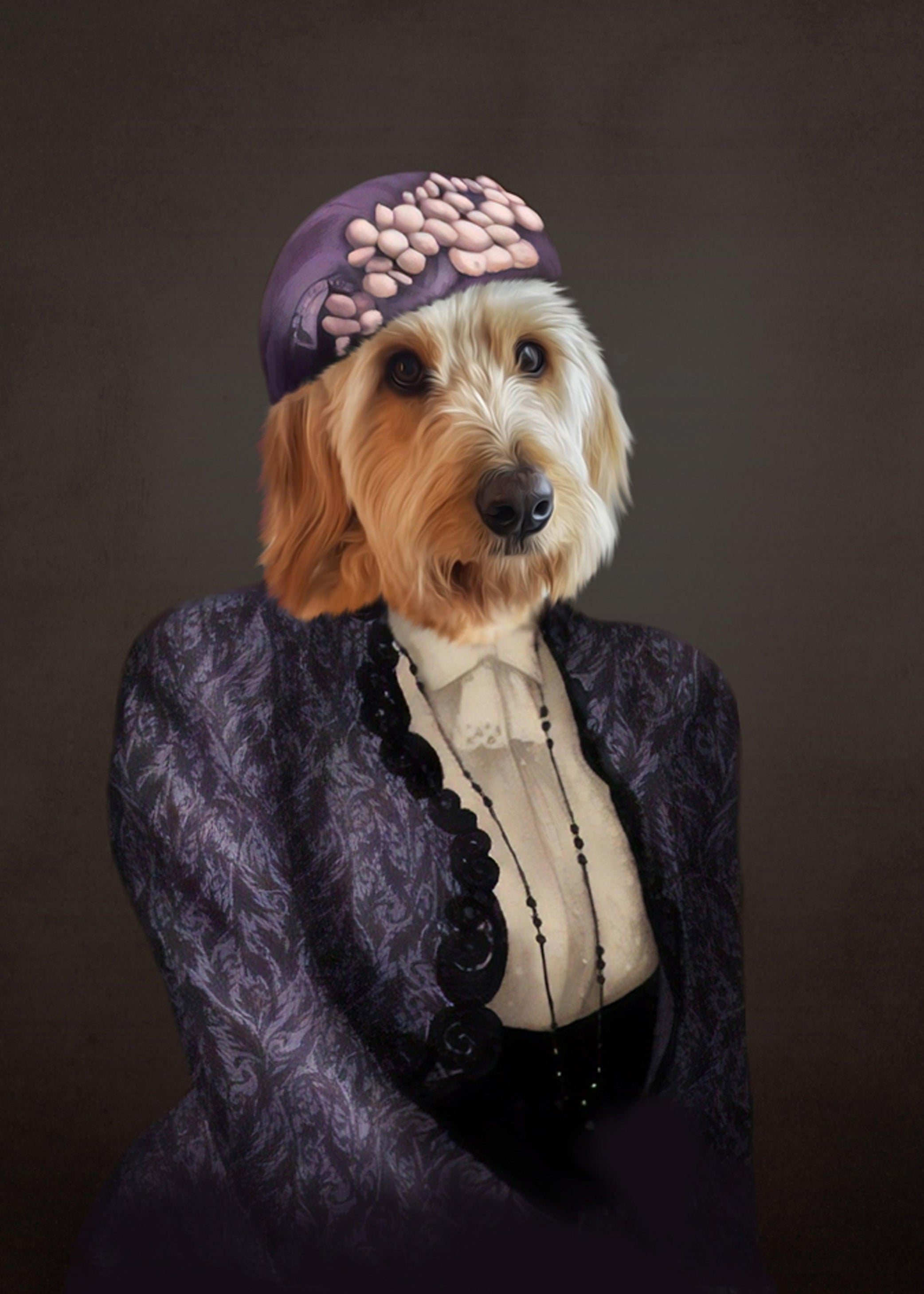 The Madam - Custom Pet Blanket - NextGenPaws Pet Portraits