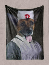 Load image into Gallery viewer, The Nurse Practitioner - Custom Pet Blanket - NextGenPaws Pet Portraits