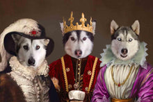 Load image into Gallery viewer, The Royals - Custom Sibling Pet Blanket - NextGenPaws Pet Portraits