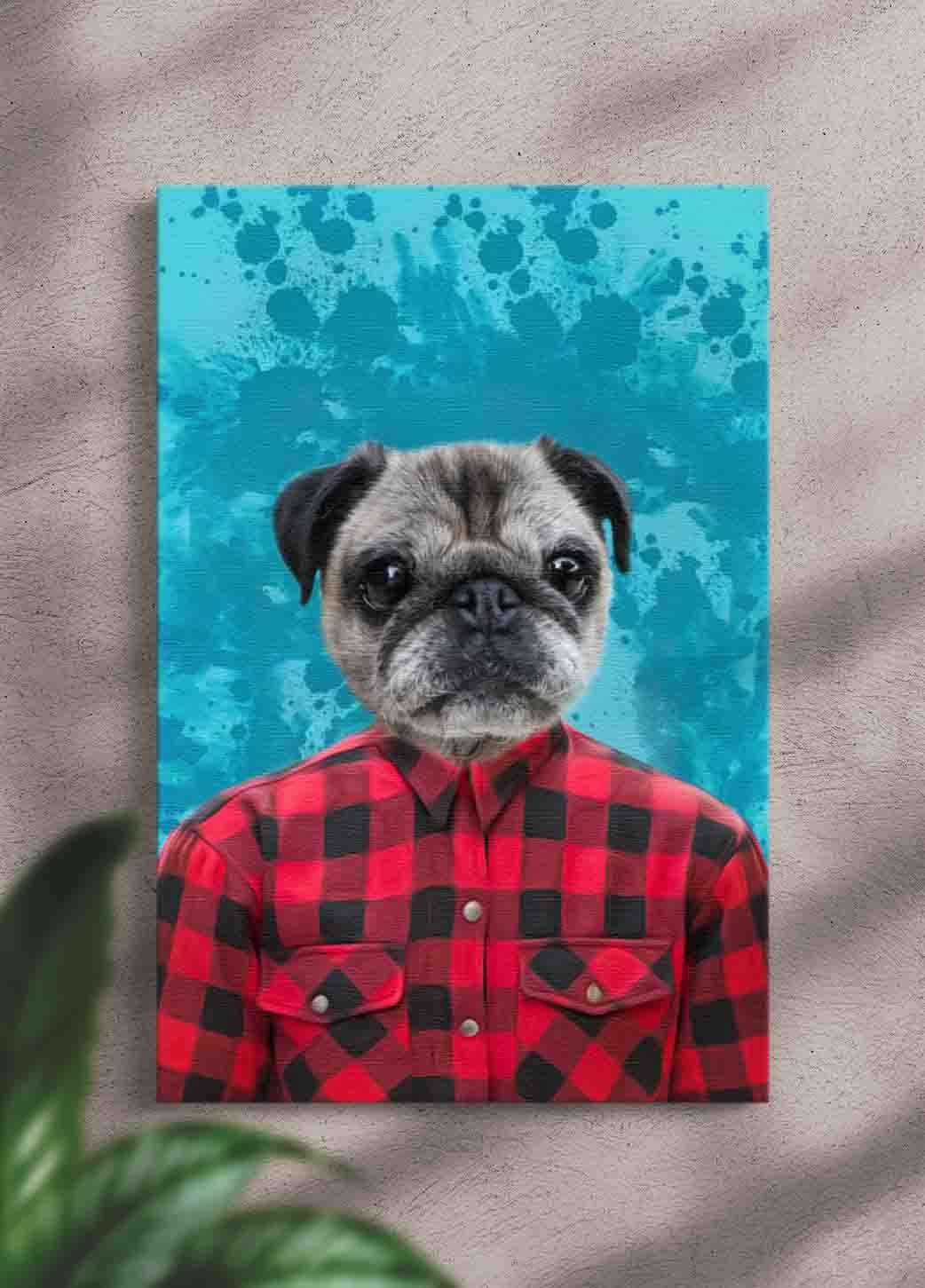 The Red Shirt - Custom Pet Portrait - NextGenPaws Pet Portraits