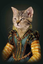 Load image into Gallery viewer, The Sapphire Princess - Custom Pet Blanket - NextGenPaws Pet Portraits