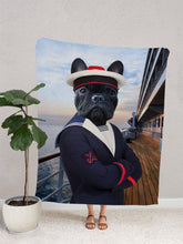 Load image into Gallery viewer, The Shipboy - Custom Pet Blanket - NextGenPaws Pet Portraits