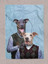 Load image into Gallery viewer, The Step Brothers - Custom Sibling Pet Blanket - NextGenPaws Pet Portraits
