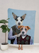 Load image into Gallery viewer, The Step Brothers - Custom Sibling Pet Blanket - NextGenPaws Pet Portraits