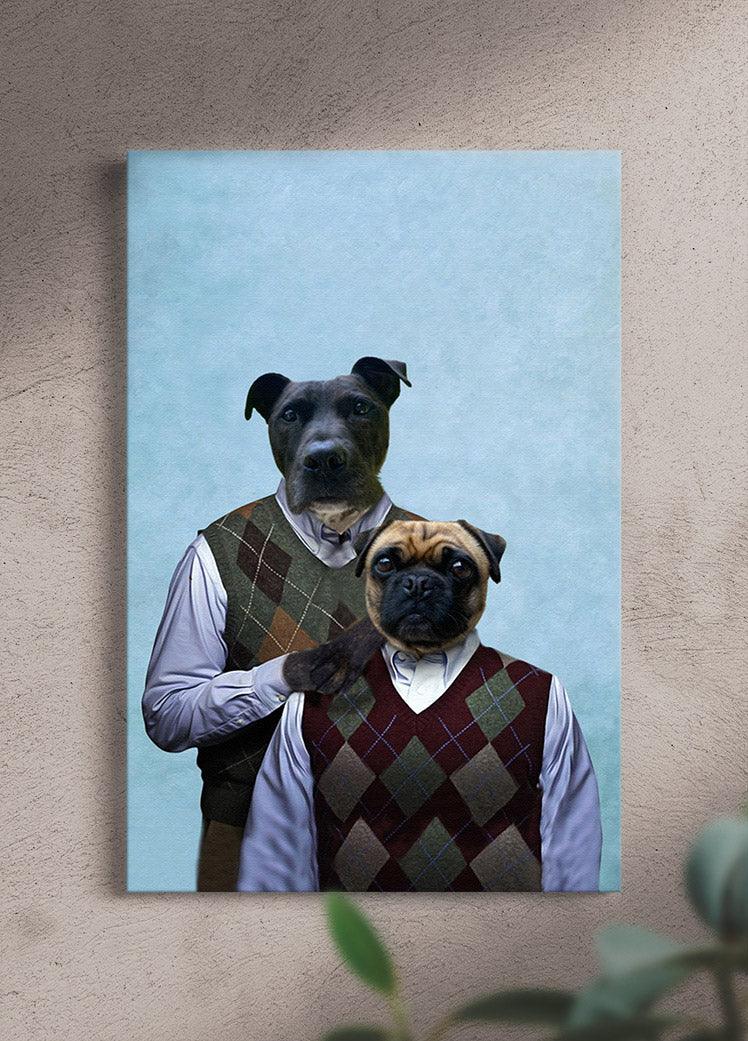 The Step Brothers - Custom Sibling Pet Portrait - NextGenPaws Pet Portraits