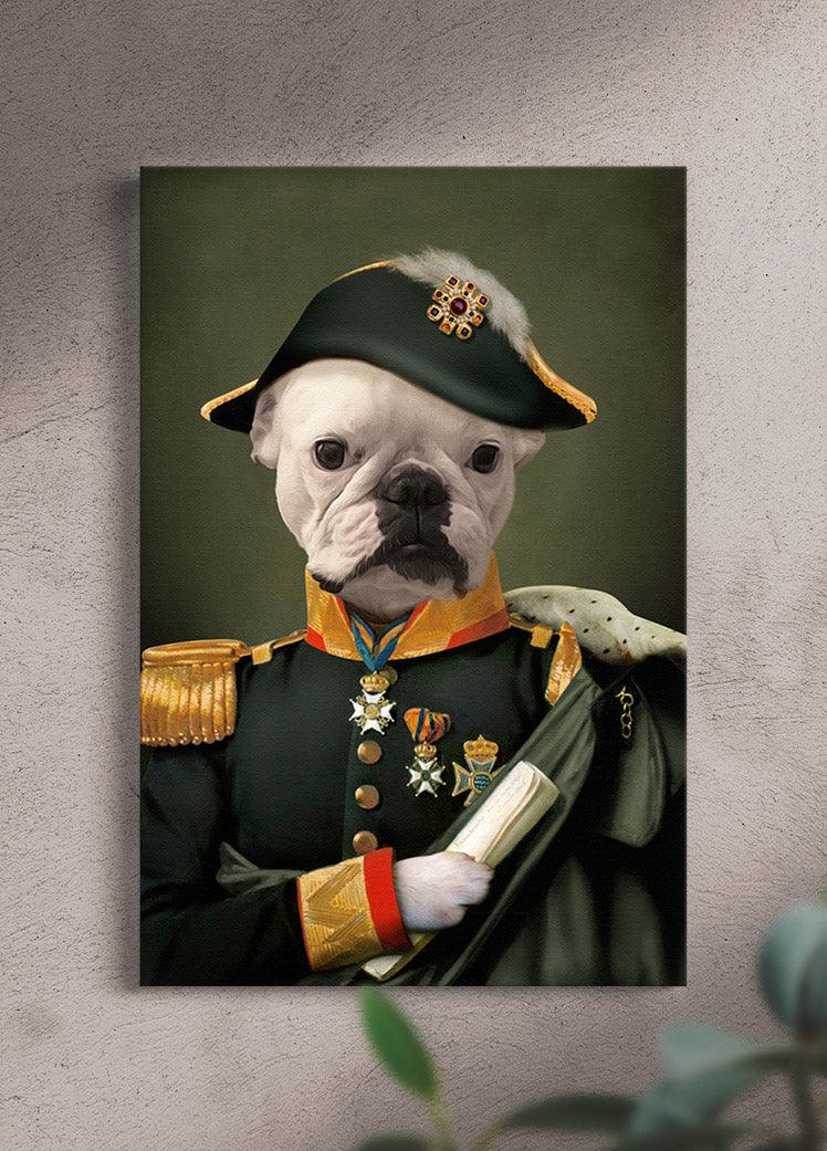 The Lieutenant - Custom Pet Portrait - NextGenPaws Pet Portraits