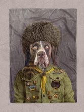 Load image into Gallery viewer, The Scout - Custom Pet Blanket - NextGenPaws Pet Portraits