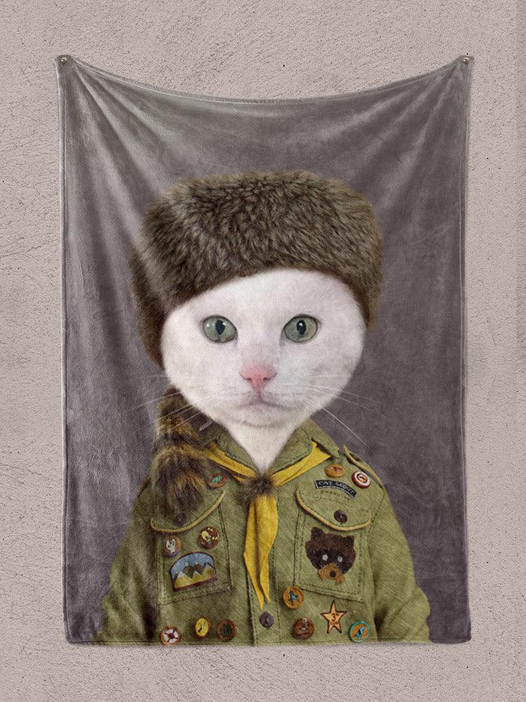 The Scout - Custom Pet Blanket - NextGenPaws Pet Portraits