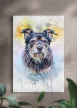 Load image into Gallery viewer, Vibrant WaterColour - Custom Pet Portrait
