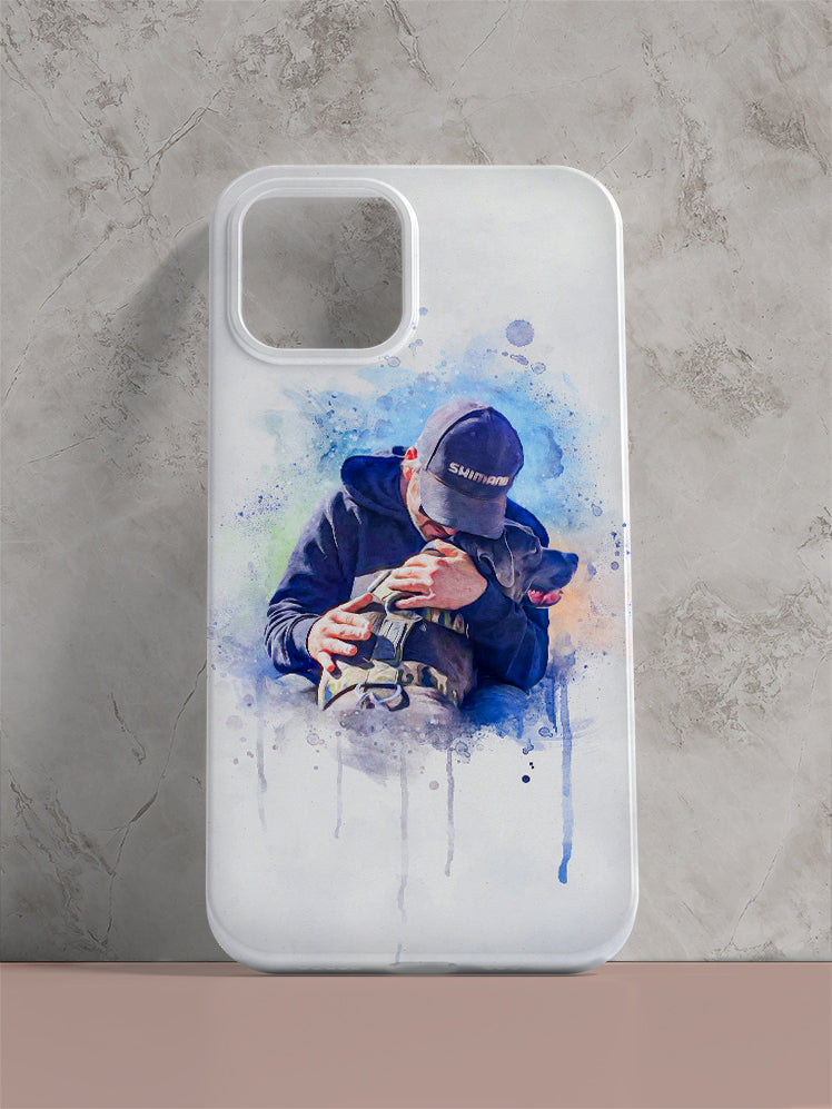 Vibrant WaterColour Sibling - Custom Phone Cases