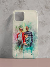 Load image into Gallery viewer, WaterColour Human and Pet - Custom Sibling Phone Cases - NextGenPaws Pet Portraits