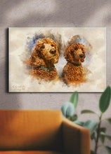 Load image into Gallery viewer, WaterColour Sibling - Custom Pet Portrait - NextGenPaws Pet Portraits
