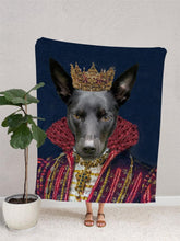 Load image into Gallery viewer, The Young Queen - Custom Pet Blanket - NextGenPaws Pet Portraits