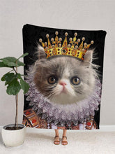 Load image into Gallery viewer, The Young King - Custom Pet Blanket - NextGenPaws Pet Portraits
