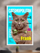 Load image into Gallery viewer, Dog/Catsmopolitan Magazine Cover - Custom Pet Poster - NextGenPaws Pet Portraits
