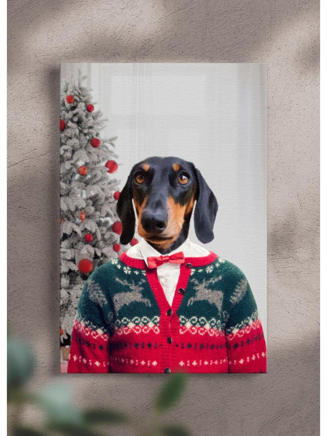 The Christmas Classic - Custom Christmas Pet Portrait - NextGenPaws Pet Portraits