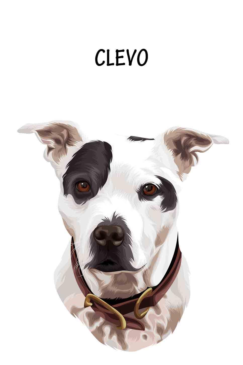 Minimalist Design - Custom Pet Portrait - NextGenPaws Pet Portraits